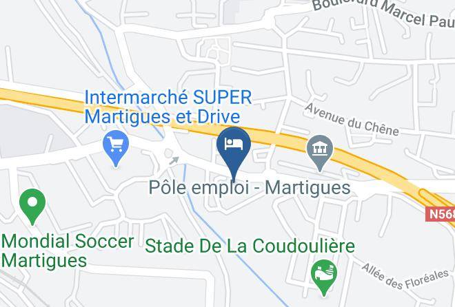 Bouches Du Rhone - Hotel Premiere Classe Marseille Ouest Martigues Maps