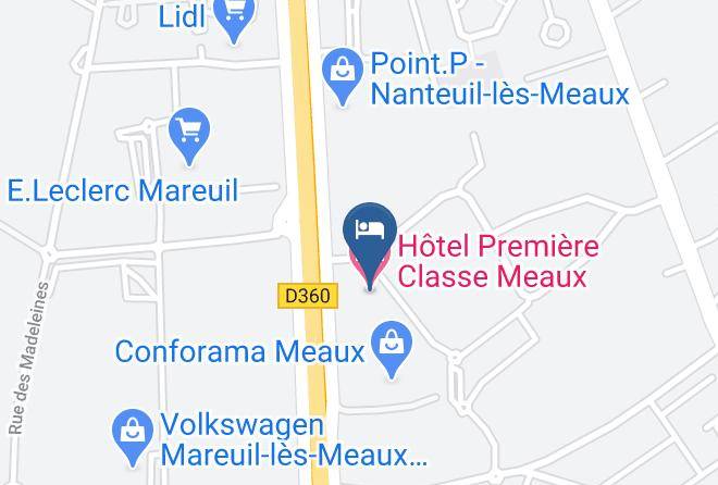Seine Et Marne - Hotel Premiere Classe Meaux Maps
