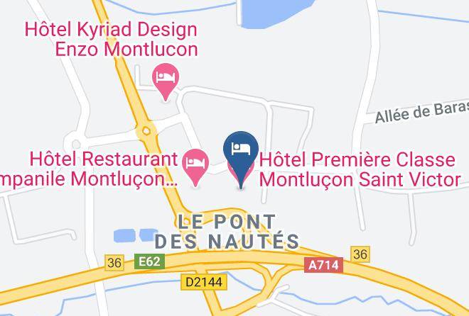 Allier - Hotel Premiere Classe Montlucon Saint Victor Maps