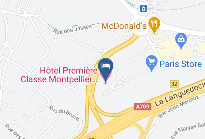 Herault - Hotel Premiere Classe Montpellier Saint Jean De Vedas Maps