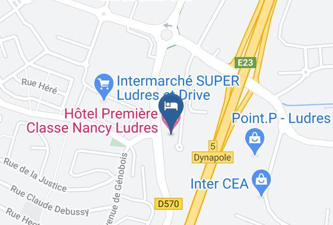 Meurthe Et Moselle - Hotel Premiere Classe Nancy Ludres Maps