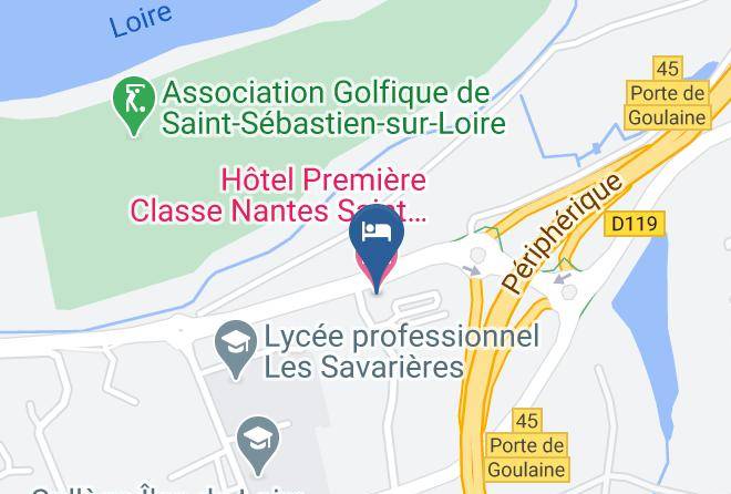 Loire Atlantique - Hotel Premiere Classe Nantes Saint Sebastien Sur Loire Maps