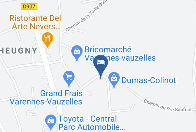 Nievre - Hotel Premiere Classe Nevers Varennes Vauzelles Maps