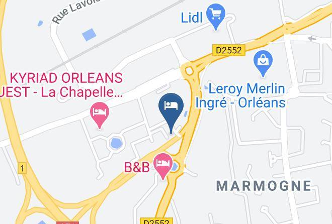 Loiret - Hotel Premiere Classe Orleans La Chapelle Saint Mesmin Maps