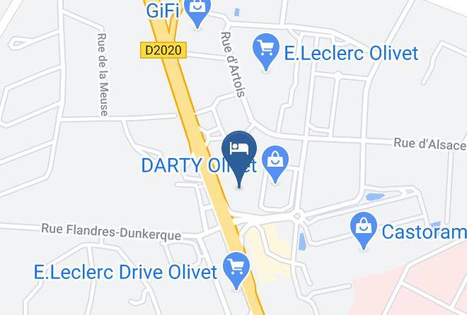 Loiret - Hotel Premiere Classe Orleans Olivet Maps