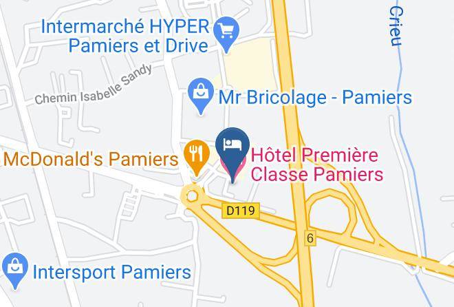 Ariege - Hotel Premiere Classe Pamiers Maps