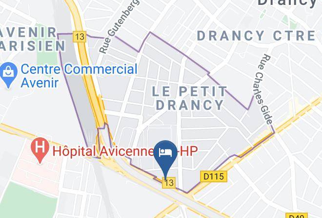 Hotel Premiere Classe Paris Drancy Map