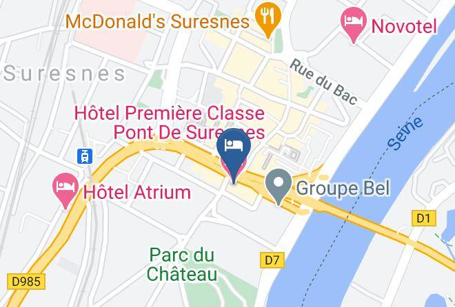 Hauts De Seine - Hotel Premiere Classe Pont De Suresnes Maps