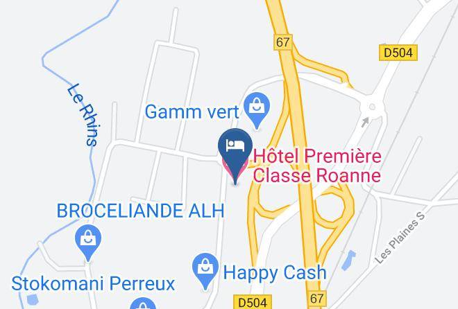 Loire - Hotel Premiere Classe Roanne Maps