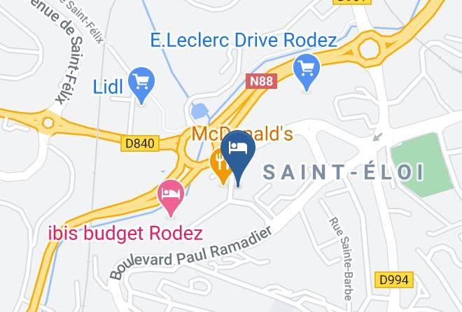 Aveyron - Hotel Premiere Classe Rodez Maps