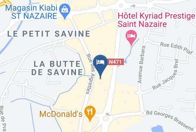 Loire Atlantique - Hotel Premiere Classe Saint Nazaire Maps