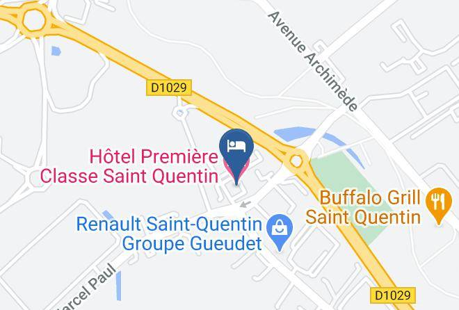 Aisne - Hotel Premiere Classe Saint Quentin Maps