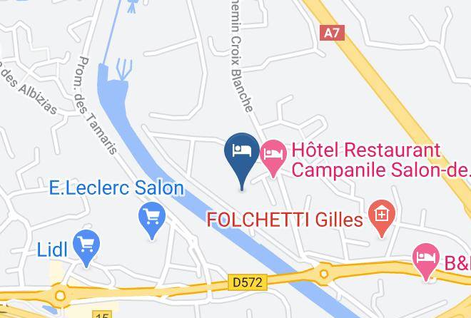 Bouches Du Rhone - Hotel Premiere Classe Salon De Provence Maps