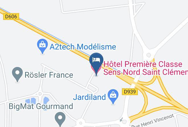Yonne - Hotel Premiere Classe Sens Nord Saint Clement Maps
