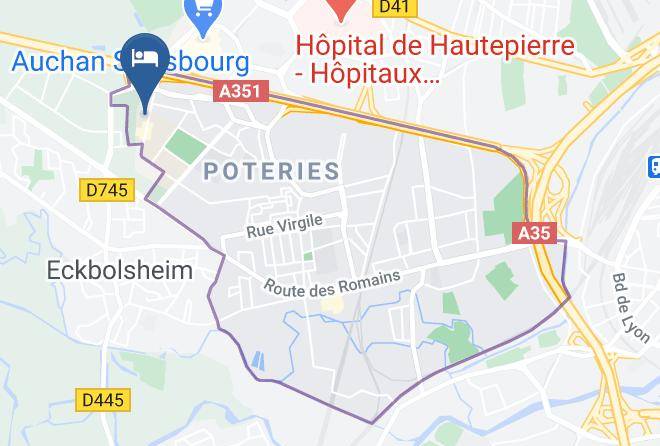 Bas Rhin - Hotel Premiere Classe Strasbourg Maps