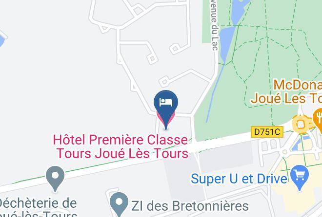 Indre Et Loire - Hotel Premiere Classe Tours Joue Les Tours Maps