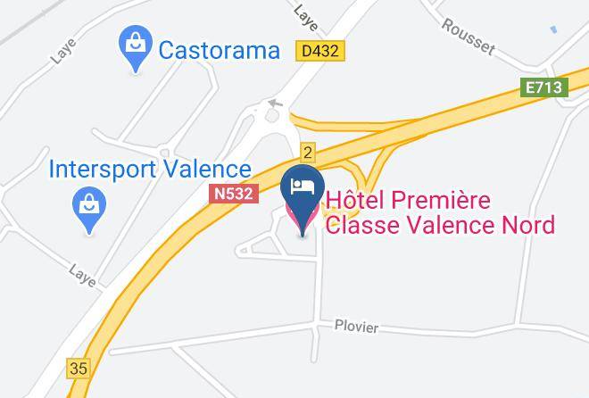 Drome - Hotel Premiere Classe Valence Nord Maps