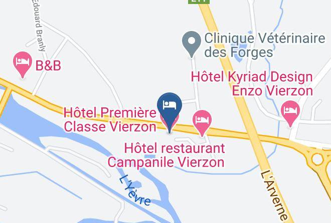 Cher - Hotel Premiere Classe Vierzon Maps