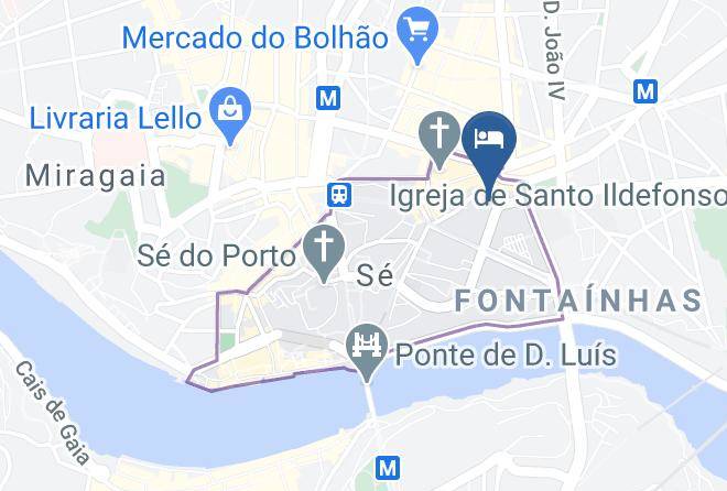 Hotel Premium Porto Downtown Map
