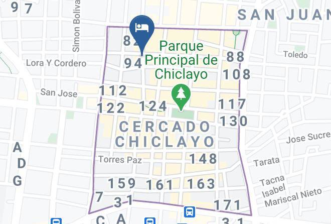Chiclayo - Hotel Presidencial Maps