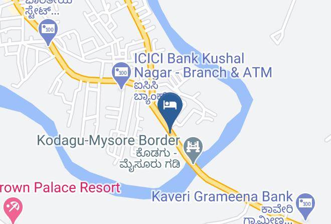 Kushalnagar - Hotel Top In Town President Maps
