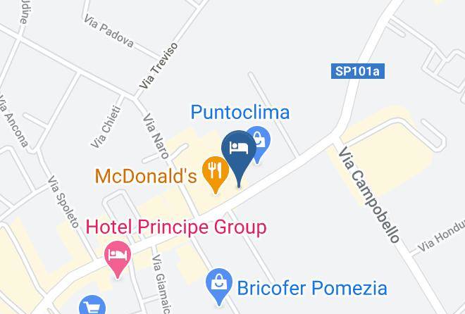 Rome - Hotel President Pomezia Maps