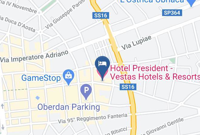 Hotel President Vestas Hotels & Resorts Map
