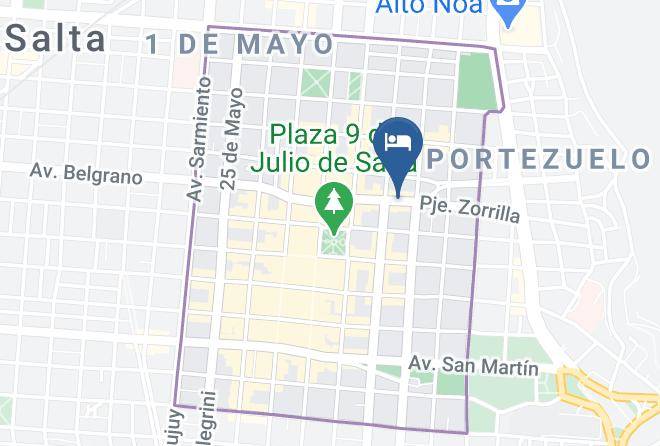 Salta - Gran Hotel Presidente Maps