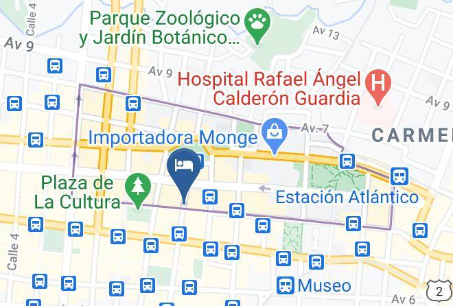 San Jose - Hotel Presidente Maps