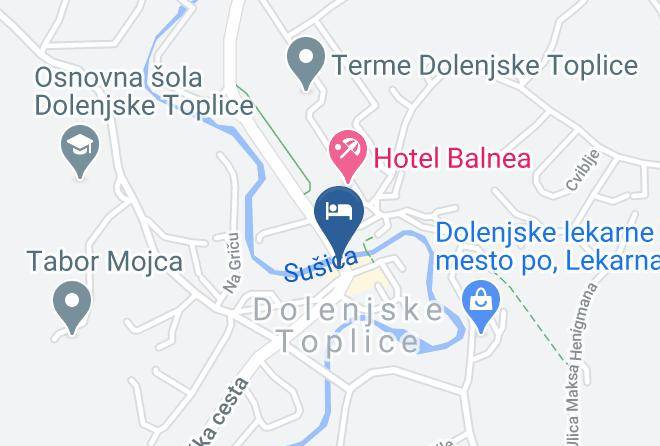 Dolenjske Toplice - Hotel Pri Mostu Maps
