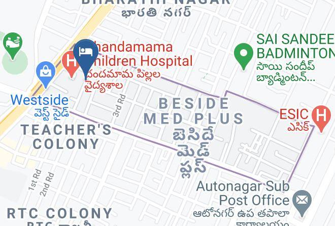 Vijayawada - Hotel Pride Madhava Maps
