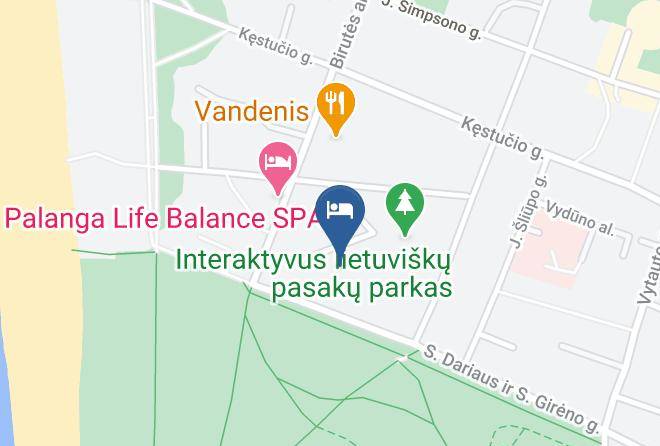 Palanga - Hotel Prie Parko Palanga Maps