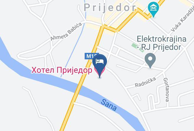 Banja Luka - Hotel Prijedor Maps