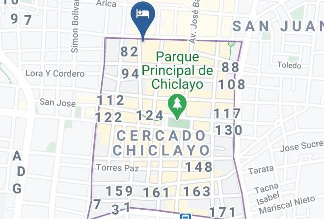 Chiclayo - Primavera Hotel Maps
