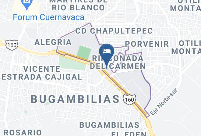 Cuernavaca - Hotel Primavera Maps