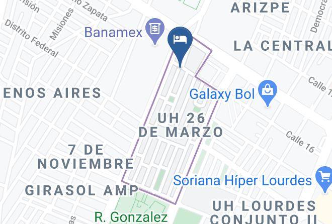Saltillo - Hotel Primavera Maps