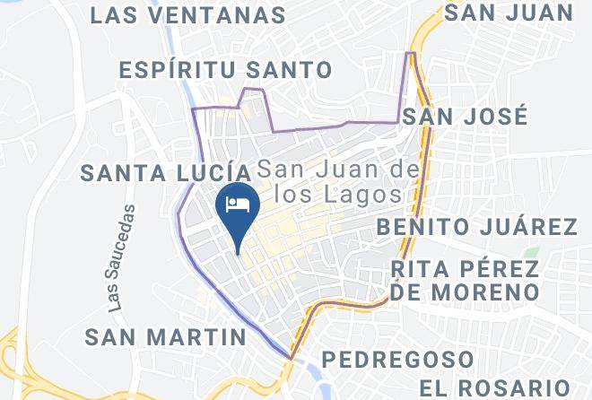 San Juan De Los Lagos - Hotel Primavera Maps
