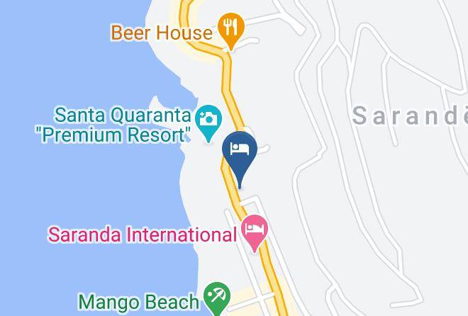 Saranda - Hotel Primavera Maps