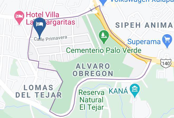 Xalapa - Hotel Primavera Maps