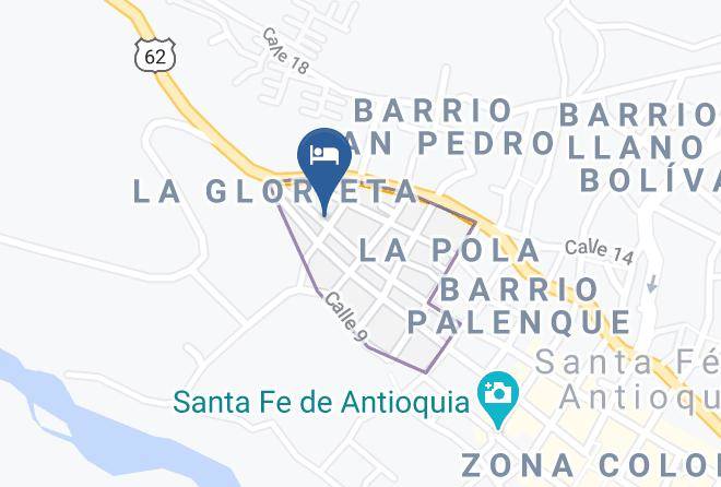 Santa Fe De Antioquia - Hotel Primaveral Maps