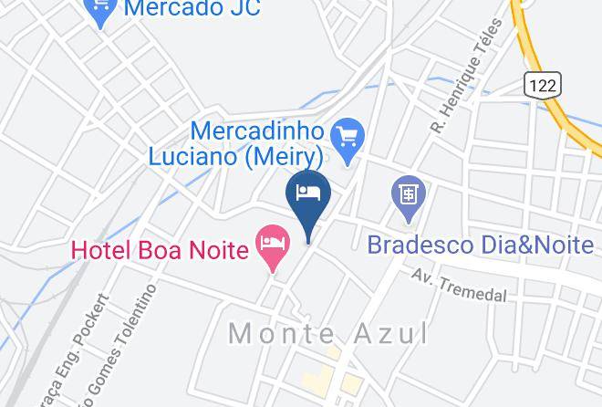 Monte Azul - Hotel Primordial Maps
