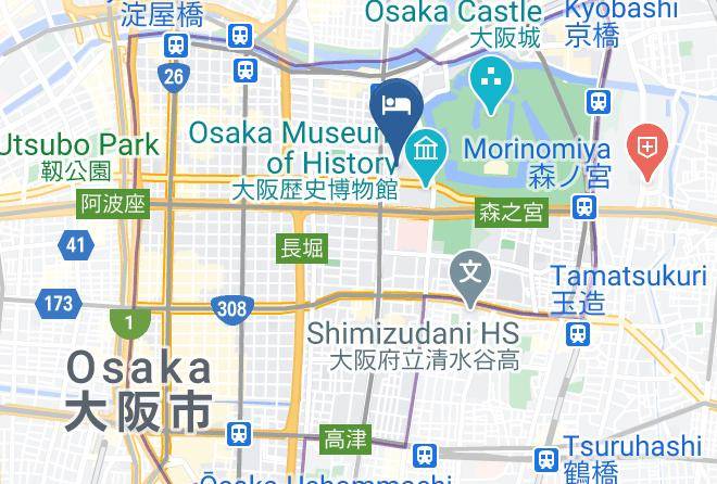 Osaka City Chuo Ward - Hotel Primrose Osaka Maps