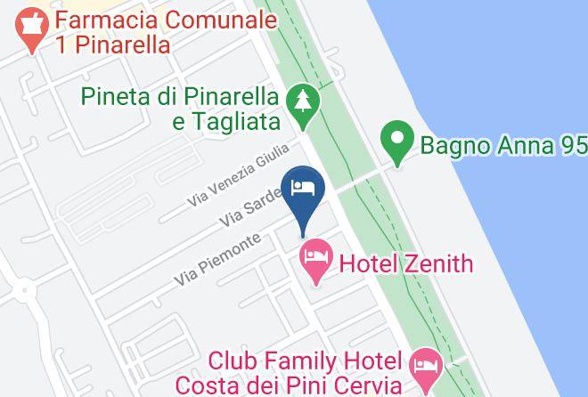 Ravenna - Hotel Primula Azzurra Maps