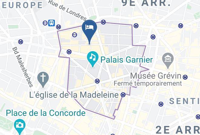 Paris - Hotel Prince Albert Opera Maps