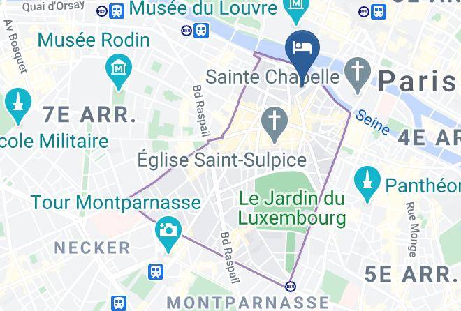 Paris - Hotel Prince De Conti Maps