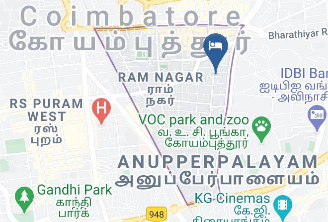 Coimbatore - Hotel Prince Gardens Maps