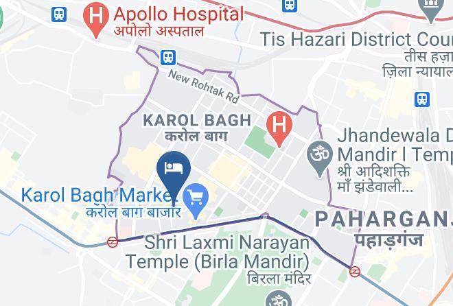 Karol Bagh - Hotel Prince International Maps