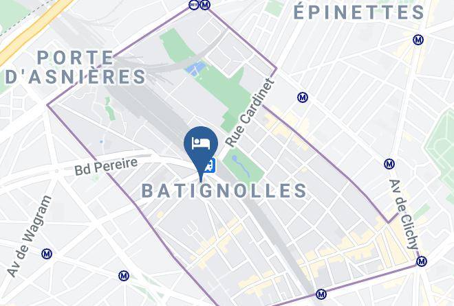 Paris - Hotel Prince Monceau Maps