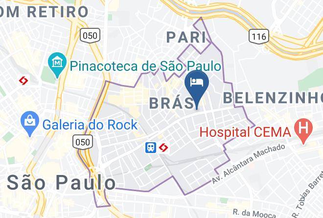 Sao Paulo Bras - Hotel Prince Maps