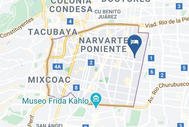 Benito Juarez - Hotel Princesa Maps